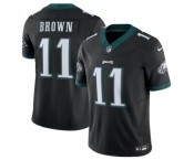 Men's Philadelphia Eagles #11 A.J. Brown Black 2023 F.U.S.E. Vapor Untouchable Limited Stitched Football Jersey