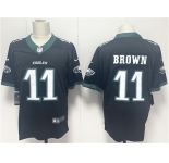 Men's Philadelphia Eagles #11 A.J. Brown Black 2024 New Vapor Untouchable Limited Football Stitched Jersey