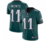 Men's Philadelphia Eagles #11 Carson Wentz Midnight Green Team Color Vapor Untouchable Limited Player Football Jersey