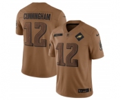 Men's Philadelphia Eagles #12 Randall Cunningham 2023 Brown Salute To Service Limited Football Stitched Jersey