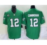 Men's Philadelphia Eagles #12 Randall Cunningham Green 2023 F.U.S.E. Vapor Untouchable With C Patch Stitched Football Jersey