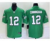 Men's Philadelphia Eagles #12 Randall Cunningham Green 2023 Vapor Limited Throwback Jersey