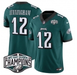 Men's Philadelphia Eagles #12 Randall Cunningham Green 2024 NFC East Champions F.U.S.E. Vapor Untouchable Limited Stitched Football Jersey