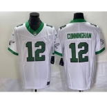 Men's Philadelphia Eagles #12 Randall Cunningham White 2023 FUSE Vapor Untouchable Stitched Jersey