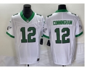 Men's Philadelphia Eagles #12 Randall Cunningham White 2023 FUSE Vapor Untouchable Stitched Jersey