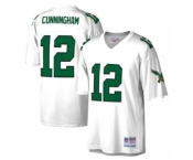 Men's Philadelphia Eagles #12 Randall Cunningham White Stitched Football Throwback Jersey