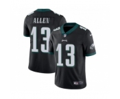 Men's Philadelphia Eagles #13 Devon Allen Black Vapor Untouchable Limited Stitched Jersey