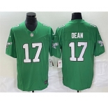 Men's Philadelphia Eagles #17 Nakobe Dean Green 2023 F.U.S.E. Vapor Untouchable Football Stitched Jersey