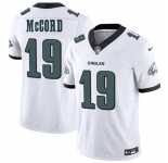Men's Philadelphia Eagles #19 Kyle McCord White 2025 Draft New F.U.S.E. Vapor Untouchable Limited Football Stitched Jersey