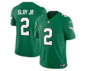 Men's Philadelphia Eagles #2 Darius Slay JR Green 2023 F.U.S.E. Vapor Limited Throwback Jersey