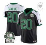 Men's Philadelphia Eagles #20 Brian Dawkins Black White F.U.S.E. Vapor Untouchable Limited 2024 Stitched Football Jersey