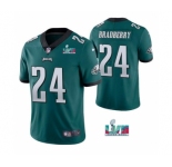 Men's Philadelphia Eagles #24 James Bradberry Green Super Bowl LVII Vapor Untouchable Limited Stitched Jersey