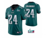 Men's Philadelphia Eagles #24 James Bradberry Green Super Bowl LVII Vapor Untouchable Limited Stitched Jersey