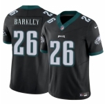 Men's Philadelphia Eagles #26 Saquon Barkley Black 2023 F.U.S.E. Vapor Untouchable Limited Football Stitched Jersey