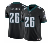 Men's Philadelphia Eagles #26 Saquon Barkley Black 2023 F.U.S.E. Vapor Untouchable Limited Football Stitched Jersey