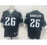 Men's Philadelphia Eagles #26 Saquon Barkley Black 2024 New Vapor Untouchable Limited Football Stitched Jersey
