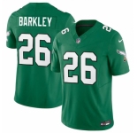Men's Philadelphia Eagles #26 Saquon Barkley Green 2023 F.U.S.E. Vapor Untouchable Limited Throwback Football Stitched Jersey