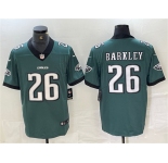 Men's Philadelphia Eagles #26 Saquon Barkley Green 2024 New Vapor Untouchable Limited Football Stitched Jersey