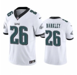 Men's Philadelphia Eagles #26 Saquon Barkley White 2023 F.U.S.E. Vapor Untouchable Limited Football Stitched Jersey