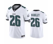 Men's Philadelphia Eagles #26 Saquon Barkley White 2023 F.U.S.E. Vapor Untouchable Limited Football Stitched Jersey