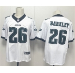 Men's Philadelphia Eagles #26 Saquon Barkley White 2024 New Vapor Untouchable Limited Football Stitched Jersey
