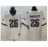 Men's Philadelphia Eagles #26 Saquon Barkley White Vapor Untouchable Limited Football Stitched Jersey