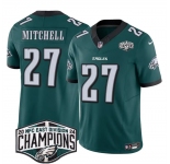Men's Philadelphia Eagles #27 Quinyon Mitchell Green 2024 New NFC East Champions F.U.S.E. Vapor Untouchable Limited Stitched Football Jersey
