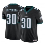 Men's Philadelphia Eagles #30 Quinyon Mitchell Black 2024 Draft F.U.S.E Vapor Untouchable Limited Football Stitched Jersey