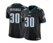 Men's Philadelphia Eagles #30 Quinyon Mitchell Black 2024 Draft F.U.S.E Vapor Untouchable Limited Football Stitched Jersey
