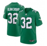Mens Philadelphia Eagles #32 Reed Blankenship Nike Kelly Green 1996 Retro F.U.S.E. Limited Jersey