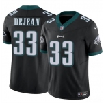 Men's Philadelphia Eagles #33 Cooper DeJean Black 2024 Draft F.U.S.E. Vapor Untouchable Limited Football Stitched Jersey
