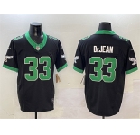Men's Philadelphia Eagles #33 Cooper DeJean Black F.U.S.E Vapor Untouchable Limited Stitched Football Jersey