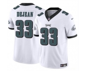 Men's Philadelphia Eagles #33 Cooper DeJean White 2024 Draft F.U.S.E. Vapor Untouchable Limited Football Stitched Jersey