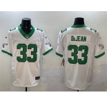 Men's Philadelphia Eagles #33 Cooper DeJean White F.U.S.E Vapor Untouchable Limited Stitched Football Jersey