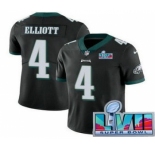 Men's Philadelphia Eagles #4 Jake Elliott Limited Black Super Bowl LVII Vapor Jersey