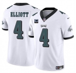 Men's Philadelphia Eagles #4 Jake Elliott White F.U.S.E With 3-Star C Patch Vapor Untouchable Limited Football Stitched Jersey