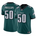 Men's Philadelphia Eagles #50 Jaelan Phillips Green 2025 F.U.S.E. Vapor Untouchable Limited Football Stitched Jersey