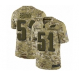 Men's Philadelphia Eagles #51 Zach Brown Limited Camo 2018 Salute to Service Football Jersey
