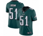Men's Philadelphia Eagles #51 Zach Brown Midnight Green Team Color Vapor Untouchable Limited Player Football Jersey