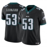 Men's Philadelphia Eagles #53 Shaquille Leonard Black 2023 F.U.S.E. Vapor Untouchable Limited Football Stitched Jersey