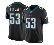 Men's Philadelphia Eagles #53 Shaquille Leonard Black 2023 F.U.S.E. Vapor Untouchable Limited Football Stitched Jersey