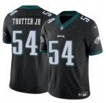 Men's Philadelphia Eagles #54 Jeremiah Trotter Jr Black 2024 Draft F.U.S.E. Vapor Untouchable Limited Football Stitched Jersey