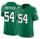 Men's Philadelphia Eagles #54 Jeremiah Trotter Jr Green 2024 Draft F.U.S.E. Vapor Untouchable Throwback Limited Football Stitched Jersey