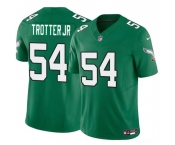 Men's Philadelphia Eagles #54 Jeremiah Trotter Jr Green 2024 Draft F.U.S.E. Vapor Untouchable Throwback Limited Football Stitched Jersey