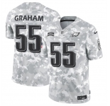 Men's Philadelphia Eagles #55 Brandon Graham 2024 F.U.S.E Arctic Camo Salute To Service Limited Stitched Football Jersey