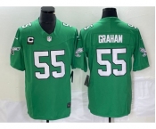 Men's Philadelphia Eagles #55 Brandon Graham Green 2023 F.U.S.E. Vapor Untouchable With C Patch Stitched Football Jersey