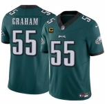 Men's Philadelphia Eagles #55 Brandon Graham Green F.U.S.E. With 4-Star C Patch Vapor Untouchable Limited Football Stitched Jersey
