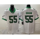 Men's Philadelphia Eagles #55 Brandon Graham White 2023 F.U.S.E. Vapor Untouchable Stitched Football Jersey