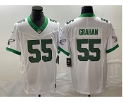 Men's Philadelphia Eagles #55 Brandon Graham White 2023 F.U.S.E. Vapor Untouchable Stitched Football Jersey