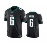 Men's Philadelphia Eagles #6 DeVonta Smith Black 2023 F.U.S.E. With 1-Star C Patch Vapor Vapor Untouchable Limited Football Stitched Jersey